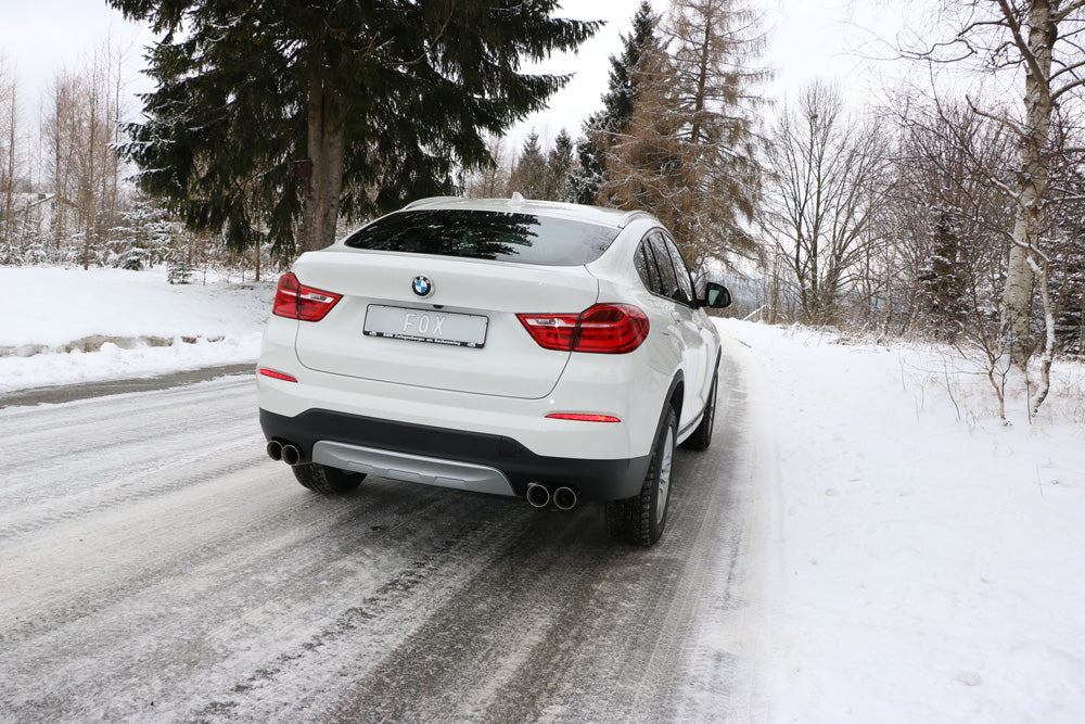 Fox Duplex Auspuff Sportauspuff Sportendschalldämpfer für BMW X4 F26 M-Paket