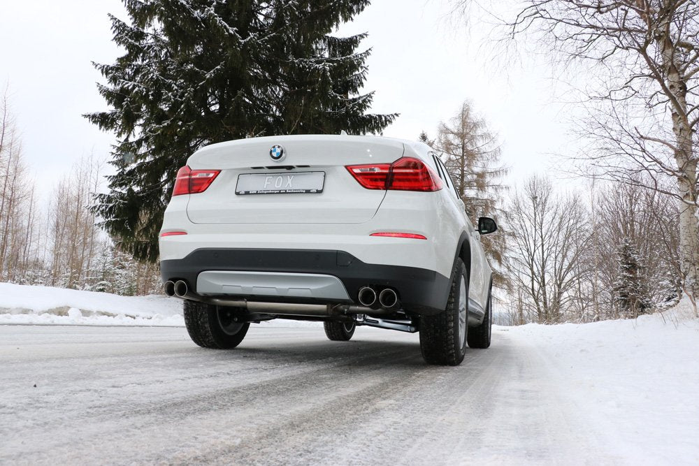 Fox Duplex Auspuff Sportauspuff Sportendschalldämpfer für BMW X4 F26 M-Paket