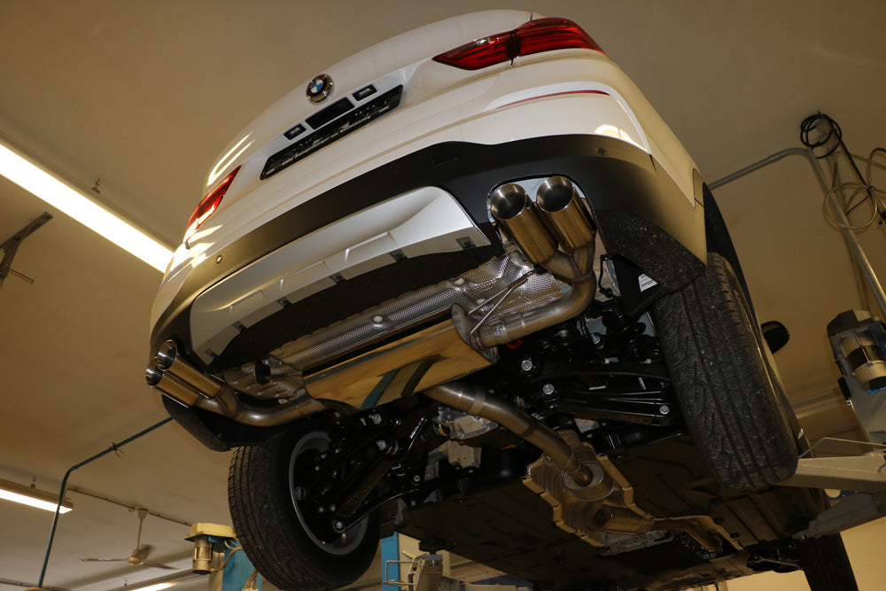 Fox Duplex Auspuff Sportauspuff Sportendschalldämpfer für BMW X4 F26 M-Paket