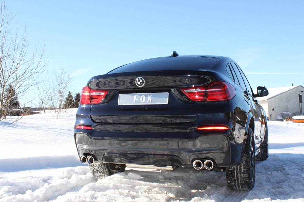 Fox Duplex Auspuff Sportauspuff Endschalldämpfer für BMW X4 F26 - 35i