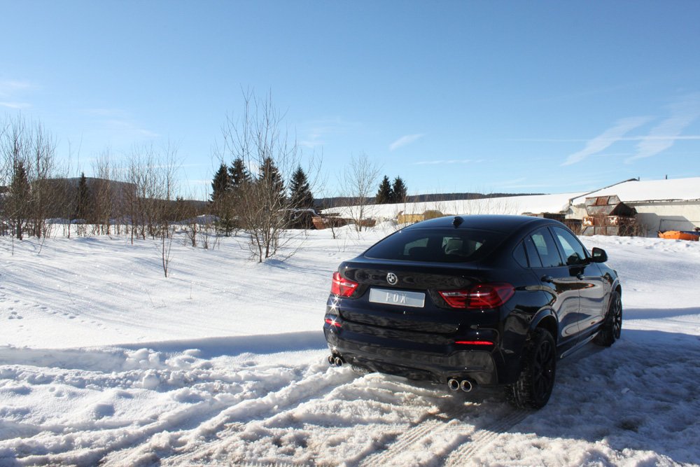 Fox Duplex Auspuff Sportauspuff Endschalldämpfer für BMW X4 F26 - 35i
