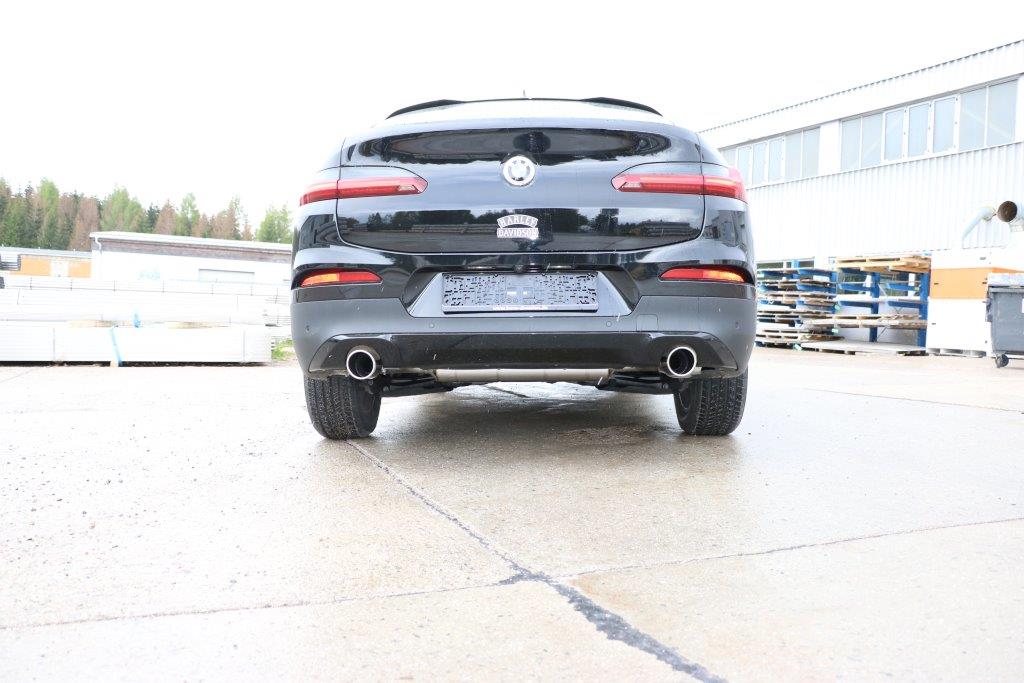 Fox Duplex Auspuff Sportauspuff Endschalldämpfer für BMW X4 G02 2.0l 135kW 2018-