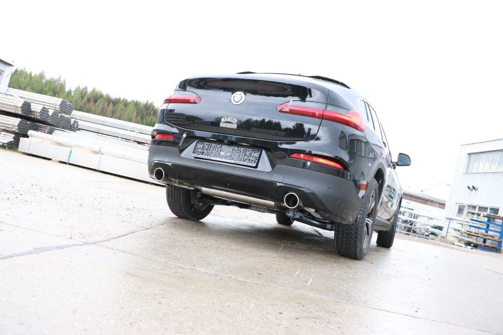 Fox Duplex Auspuff Sportauspuff Endschalldämpfer für BMW X4 G02 2.0l 135kW 2018-