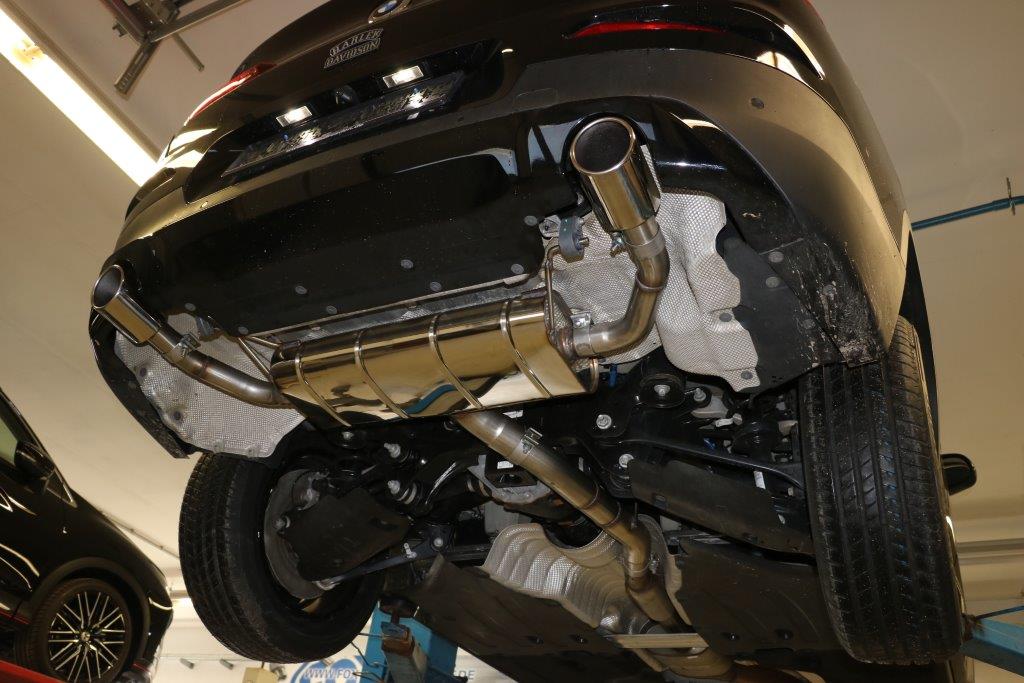 Fox Duplex Auspuff Sportauspuff Endschalldämpfer für BMW X4 G02 2.0l 135kW 2018-