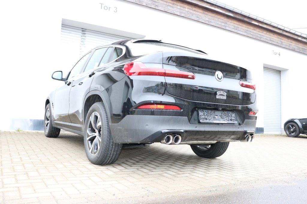 Fox Duplex Auspuff Sportauspuff Endschalldämpfer für BMW X4 G02 2.0l 135kW 2018-