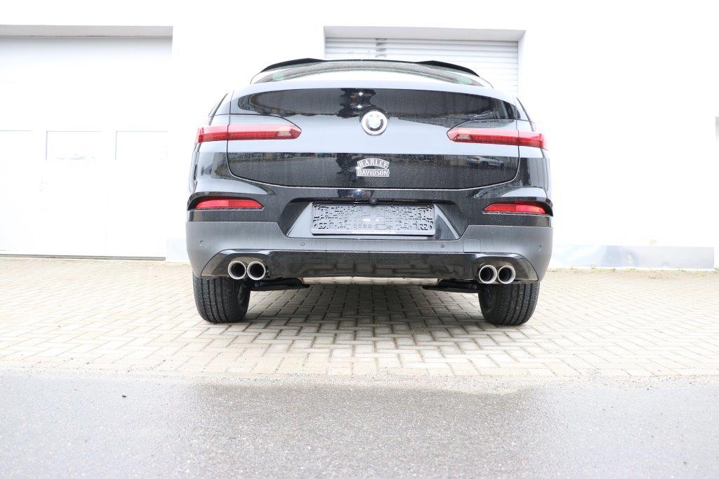 Fox Duplex Auspuff Sportauspuff Endschalldämpfer für BMW X4 G02 2.0l 135kW 2018-
