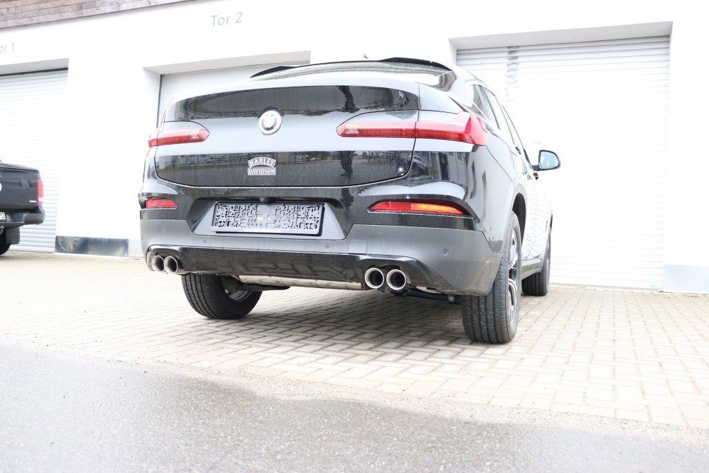 Fox Duplex Auspuff Sportauspuff Endschalldämpfer für BMW X4 G02 2.0l 135kW 2018-