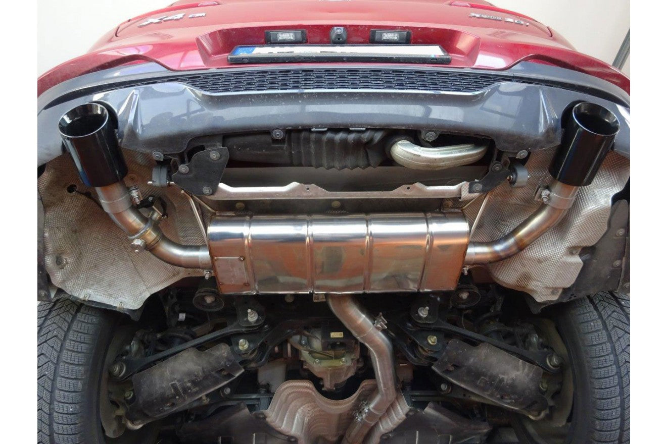 Fox Duplex Auspuff Sportauspuff Endschalldämpfer für BMW X4 G02 30i 2,0l 185kW
