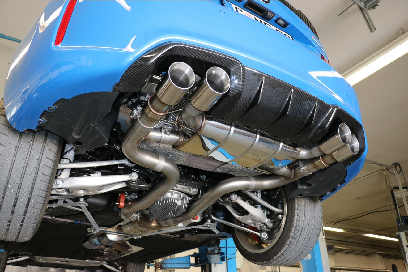 Fox Duplex Auspuff Sportauspuff Endschalldämpfer für BMW F87 M2 Competition +CS
