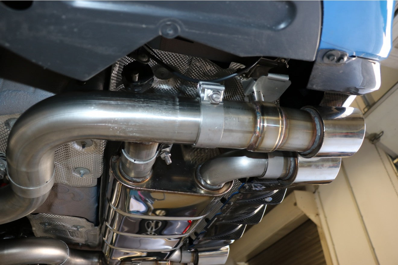 Fox Duplex Auspuff Sportauspuff Endschalldämpfer für BMW F87 M2 Competition +CS