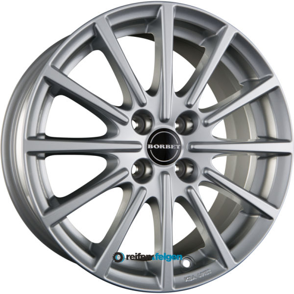 BORBET BL4 7x16 ET35 4x100 NB64.1 Brilliant Silver werk91-4 7x16 ET35 4x100 Alufelge Silber