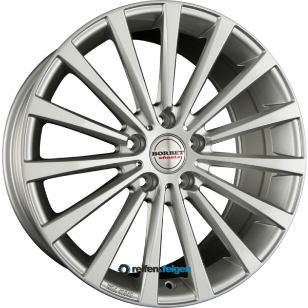 BORBET BLX 8.5x18 ET45 5x108 NB72.5 Brilliant Silver