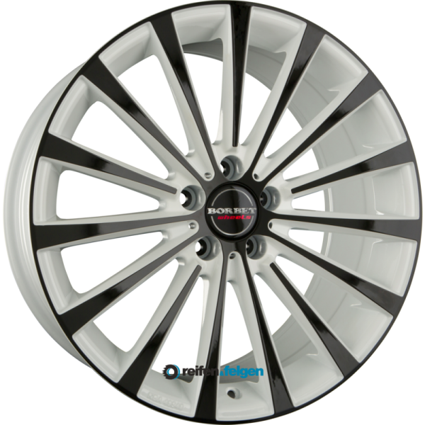 BORBET BLX 8.5x18 ET45 5x112 NB72.5 White Edition Black