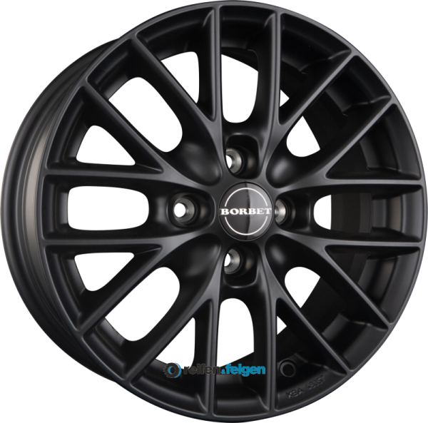 BORBET BS4 6.5x15 ET40 4x100 NB64 Black Matt