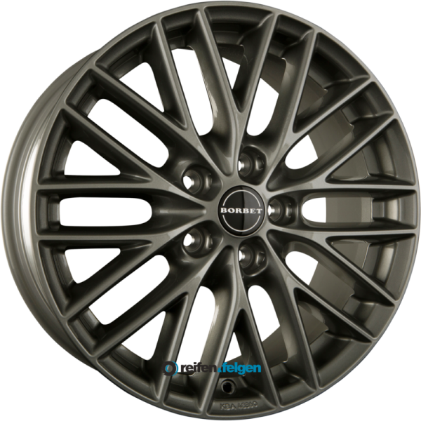 BORBET BS5 7.5x17 ET35 5x112 NB72.5 Metal Grey