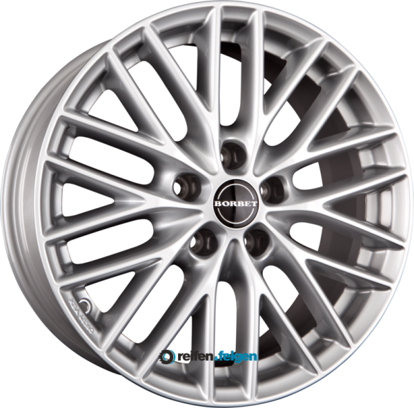 BORBET BS5 7x16 ET40 5x108 NB72.5 Brilliant Silver