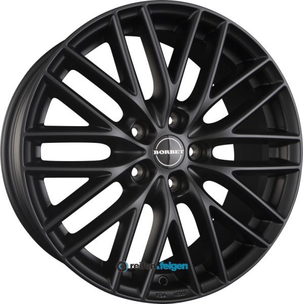 BORBET BS5 8x18 ET50 5x114.3 NB72.5 Black Matt