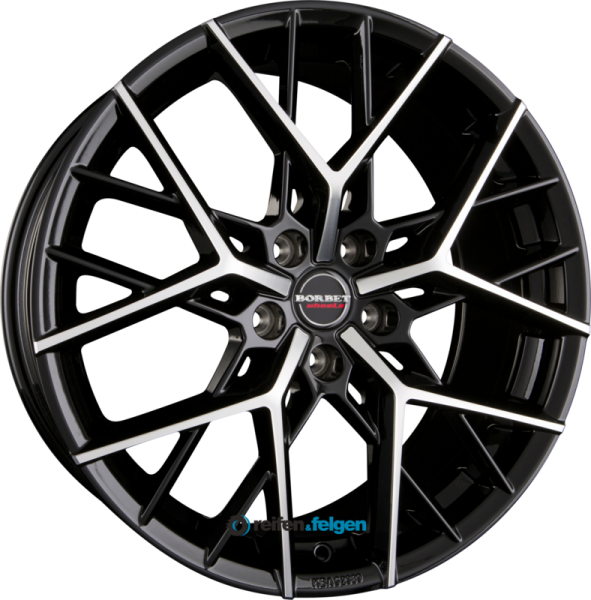 BORBET BY 8.5x19 ET30 5x112 NB66.6 Black Polished Glossy