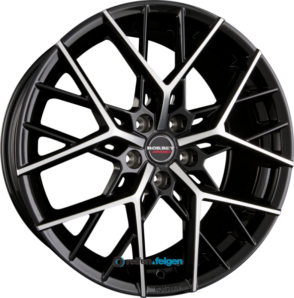 BORBET BY 8x18 ET30 5x112 NB66.6 Black Polished Glossy