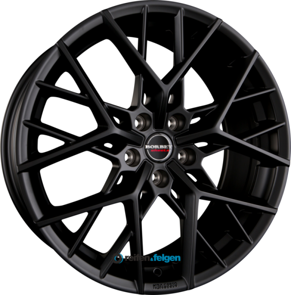 BORBET BY 9x20 ET25 5x112 NB66.6 Black Matt