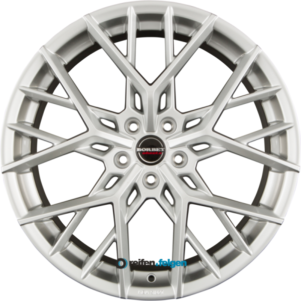 BORBET BY 9x20 ET25 5x112 NB66.6 Sterling Silver