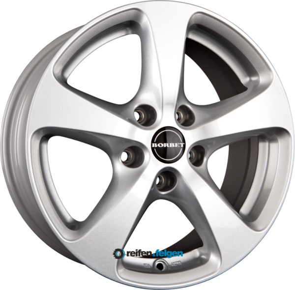 BORBET CC 8.5x18 ET45 5x120 NB74.1 Crystal Silver