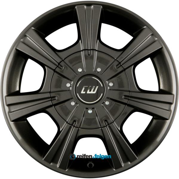 BORBET CH 7.5x17 ET45 5x118 NB71.1 Mistral Anthracite Glossy