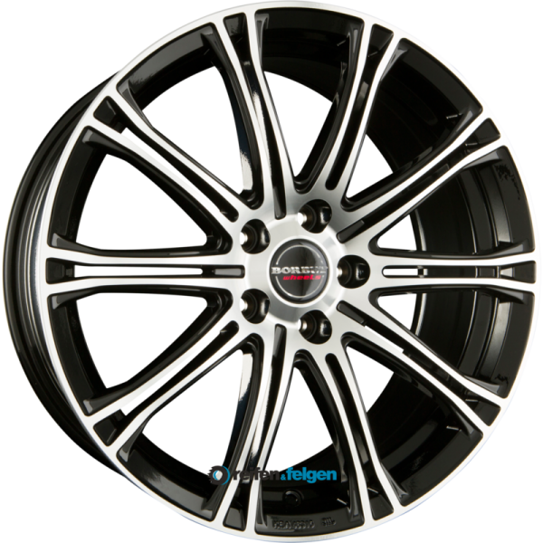 BORBET CW1 8x18 ET40 5x114.3 NB72.5 Black Polished