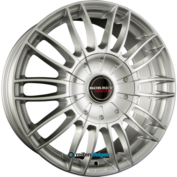 BORBET CW3 7.5x17 ET35 6x139.7 NB67.1 Sterling Silber
