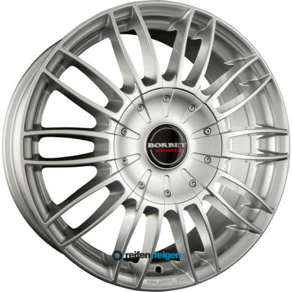 BORBET CW3 7.5x18 ET45 6x114.3 NB66.1 Sterling Silber