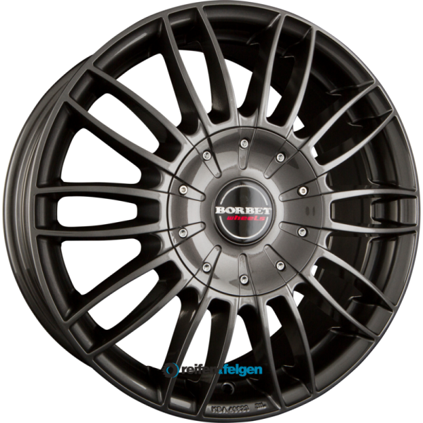 BORBET CW3 7.5x18 ET47 6x130 NB84.1 Mistral Anthracite Glossy