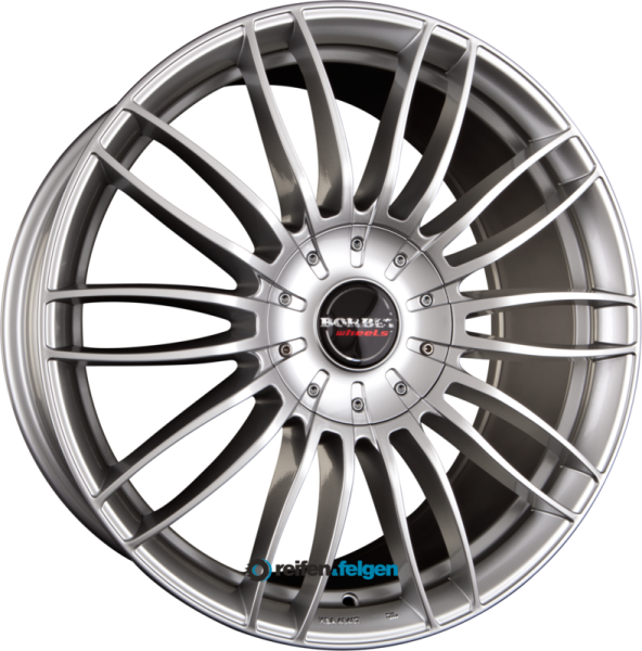 BORBET CW3 8.5x19 ET40 5x114.3 NB60.1 Sterling Silver