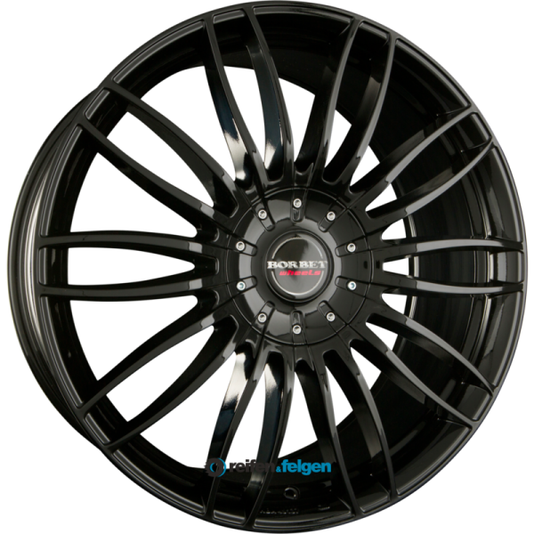 BORBET CW3 9x20 ET40 5x114.3 NB67.1 Black Glossy