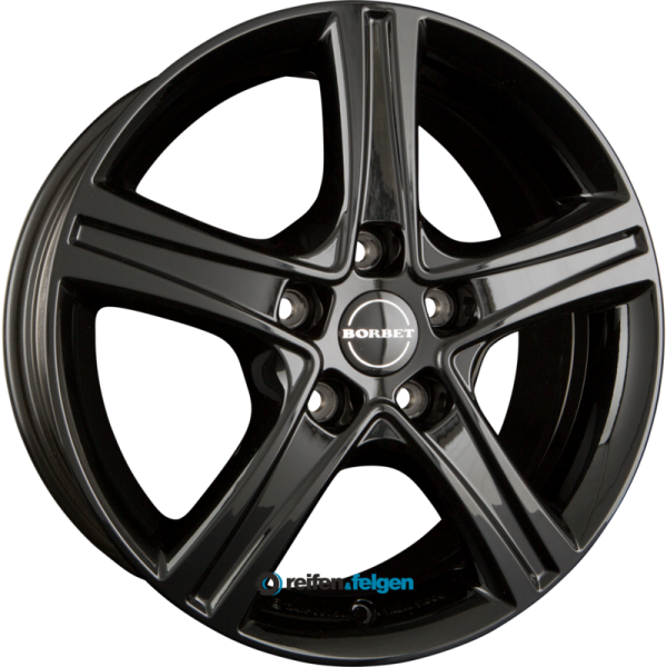 BORBET CWD 7x17 ET55 5x120 NB65.1 Black Glossy