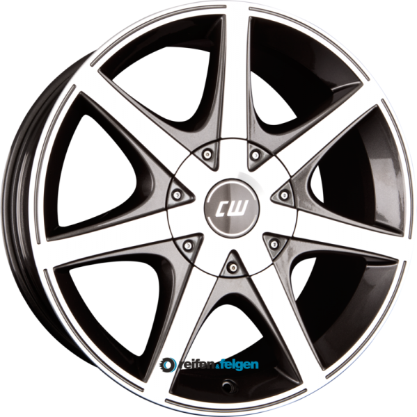 BORBET CWE 7x16 ET20 6x139.7 NB100.1 Mistral Anthracite Polished