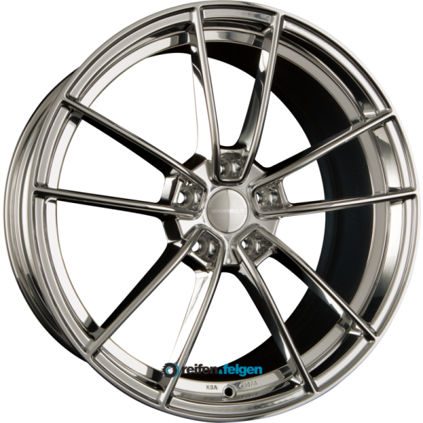 BORBET FF1 8.5x19 ET35 5x112 NB72.5 Stainless Polished