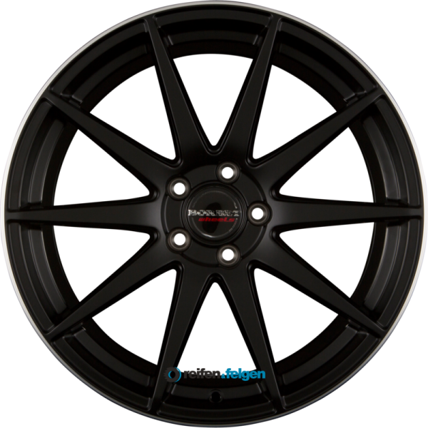 BORBET GTX 8.5x20 ET24 5x112 NB66.6 Black Rim Polished Matt