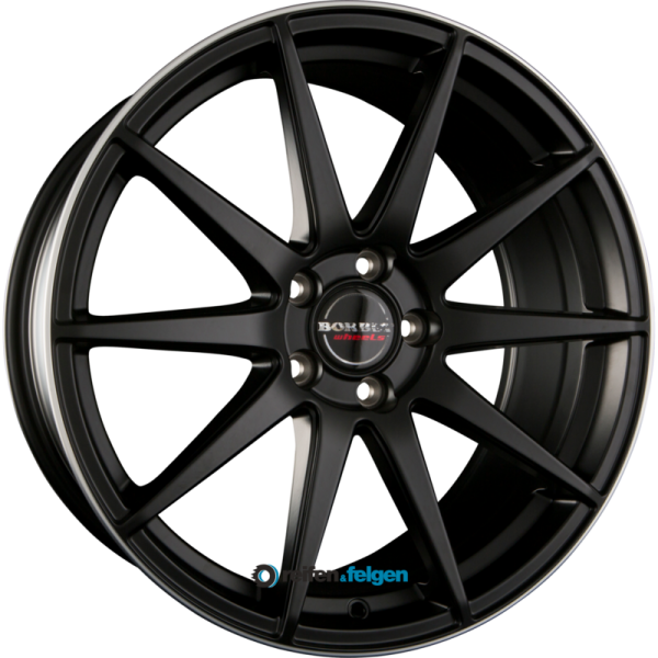 BORBET GTX 8.5x20 ET25 5x120 NB72.5 Black Rim Polished Matt