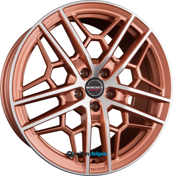 BORBET GTY 8.5x19 ET30 5x112 NB72.5 Copper Polished Glossy