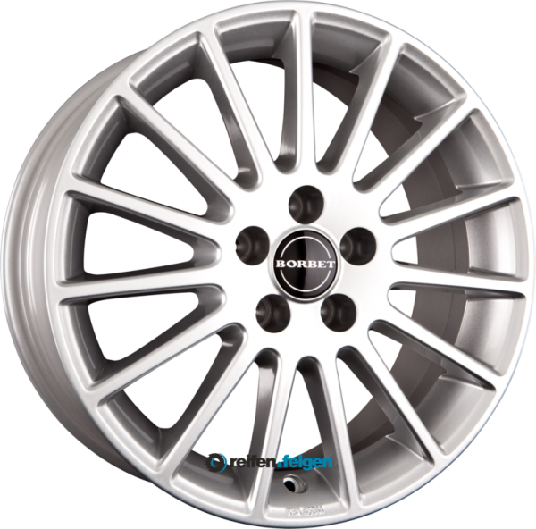 BORBET LS 7x17 ET45 5x114.3 NB60.1 Kristallsilber
