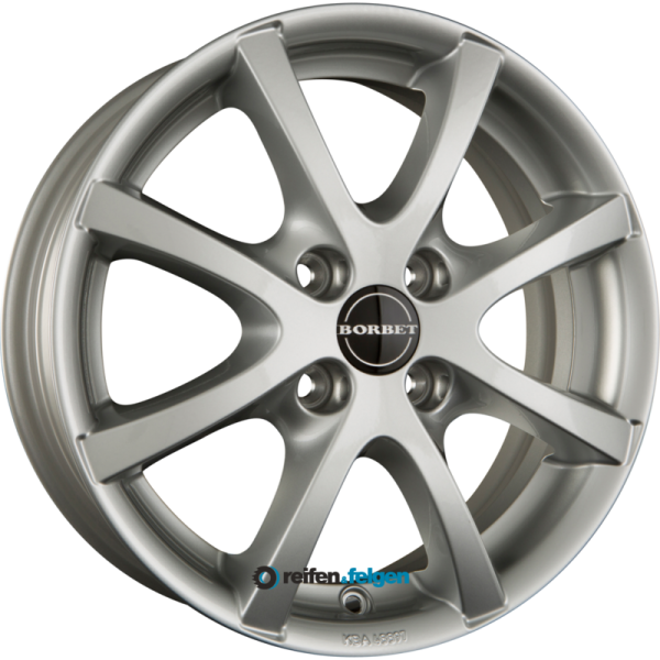 BORBET LV4 5.5x14 ET35 4x98 NB64 Crystal Silver