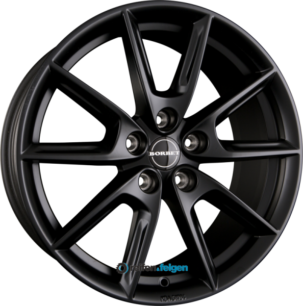 BORBET LX 8x19 ET45 5x108 NB72.5 Black Matt