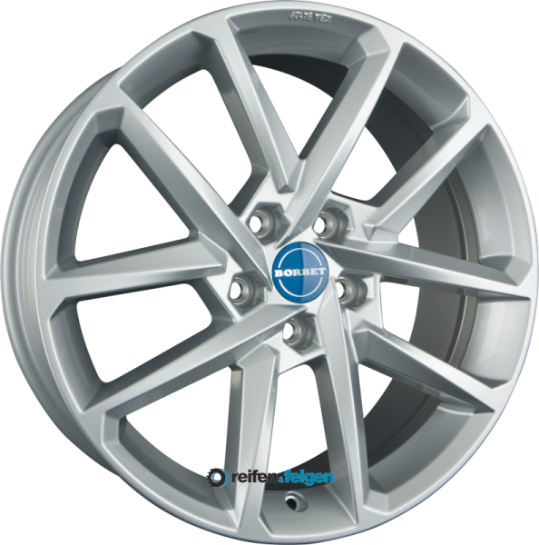 BORBET N 7x17 ET37 4x108 NB72.5 Crystal Silver