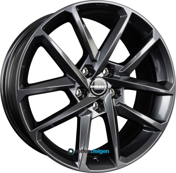 BORBET N 8x19 ET48 5x114.3 NB72.5 E-Grey