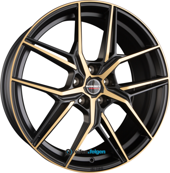 BORBET QX 8x19 ET44 5x112 NB57.1 Black Bronze Matt