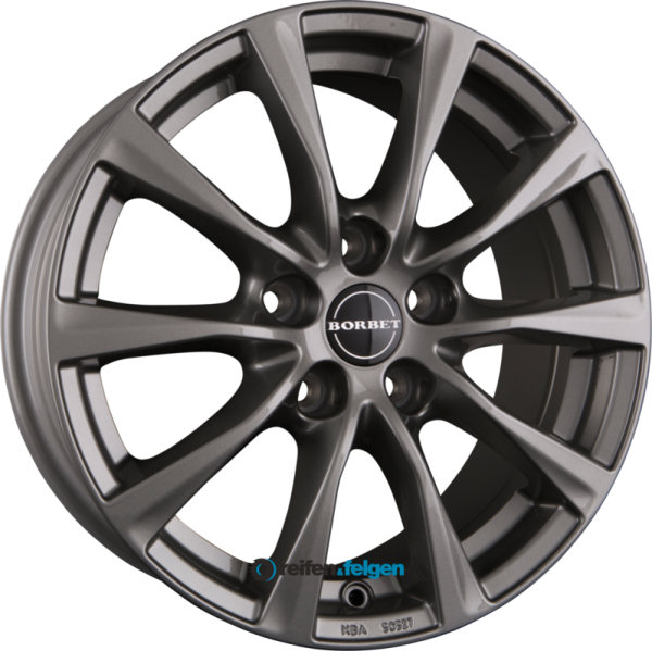 BORBET RE 7x16 ET38 5x100 NB57.1 Metalgrey