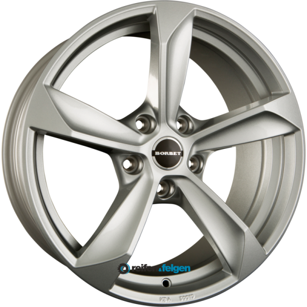 BORBET S 10x22 ET55 5x112 NB66.6 Brilliant Silver
