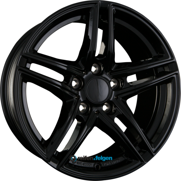 BORBET XR 6.5x16 ET22 5x112 NB66.6 Black Glossy