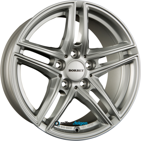 BORBET XR 7.5x17 ET29 5x112 NB66.6 Brilliant Silver