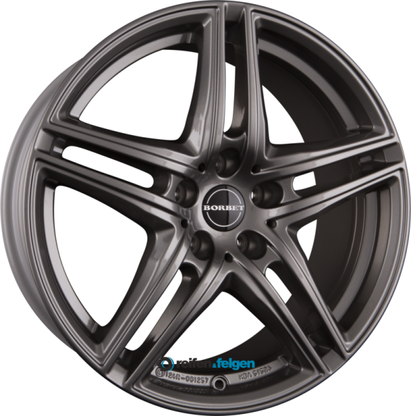 BORBET XR 8x18 ET30 5x112 NB66.6 Metal Grey